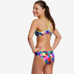 Funkita - Patch Panels - Girls Racerback Two Piece -UK Swimsuit Sales 2024 funkita patch panels girls racerback two piece 4