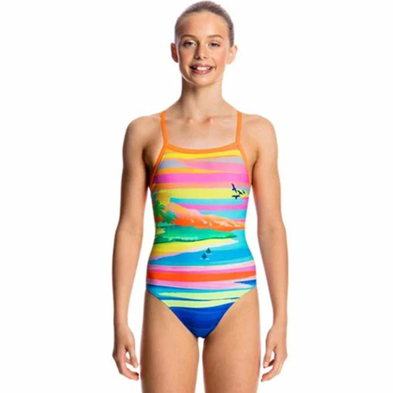 Funkita - Pina Colada - Girls Tie Me Tight One Piece 3 Funkita - Pina Colada - Girls Tie Me Tight One Piece