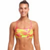 Funkita - Pinged Pink - Ladies Swim Crop Top