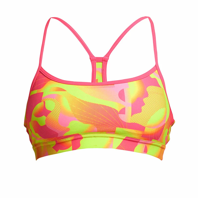 Funkita - Pinged Pink - Ladies Swim Crop Top 4 Funkita - Pinged Pink - Ladies Swim Crop Top - Image 2