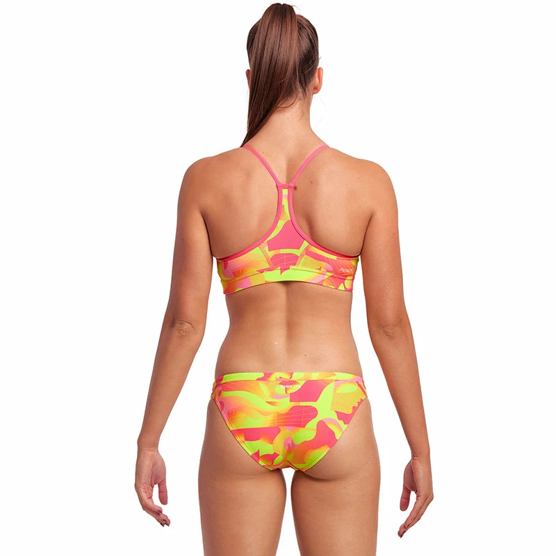 Funkita - Pinged Pink - Ladies Swim Crop Top 5 Funkita - Pinged Pink - Ladies Swim Crop Top - Image 3