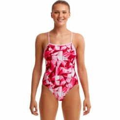 Funkita - Pink Pane - Ladies Single Strap One Piece