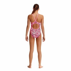 Funkita - Pink Pieces - Girls Diamond Back One Piece -UK Swimsuit Sales 2024 funkita pink pieces girls diamond back one piece 3