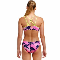 Funkita - Pop Palms - Girls Criss Cross Two Piece -UK Swimsuit Sales 2024 funkita pop palms girls criss cross two piece 3