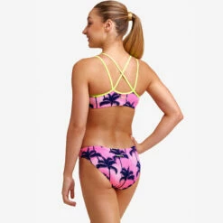 Funkita - Pop Palms - Girls Criss Cross Two Piece -UK Swimsuit Sales 2024 funkita pop palms girls criss cross two piece 4