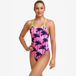 Funkita - Pop Palms - Girls Single Strap One Piece -UK Swimsuit Sales 2024 funkita pop palms girls single strap one piece 5