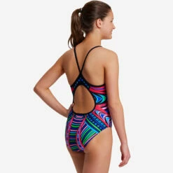 Funkita - Primal Night - Girls Diamond Back One Piece -UK Swimsuit Sales 2024 funkita primal night girls diamond back one piece 3