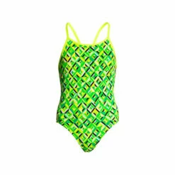 Funkita - Radioactive - Girls Diamond Back One Piece -UK Swimsuit Sales 2024 funkita radioactive diamond back girls swimsuit 2