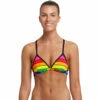 Funkita - Rainbow Racer - Ladies Tri Top -UK Swimsuit Sales 2024 funkita rainbow racer ladies tri top 1