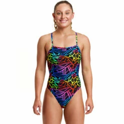 Funkita - Rainbow Web - Ladies Single Strength One Piece