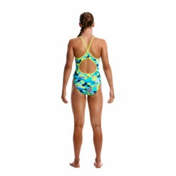 Funkita - Sand Storm - Girls Diamond Back One Piece -UK Swimsuit Sales 2024 funkita sand storm girls diamond back one piece 3