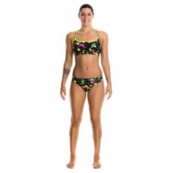 Funkita - Splatter Attack - Ladies Sports Top -UK Swimsuit Sales 2024 funkita splatter attack bikini ladies sports top 4