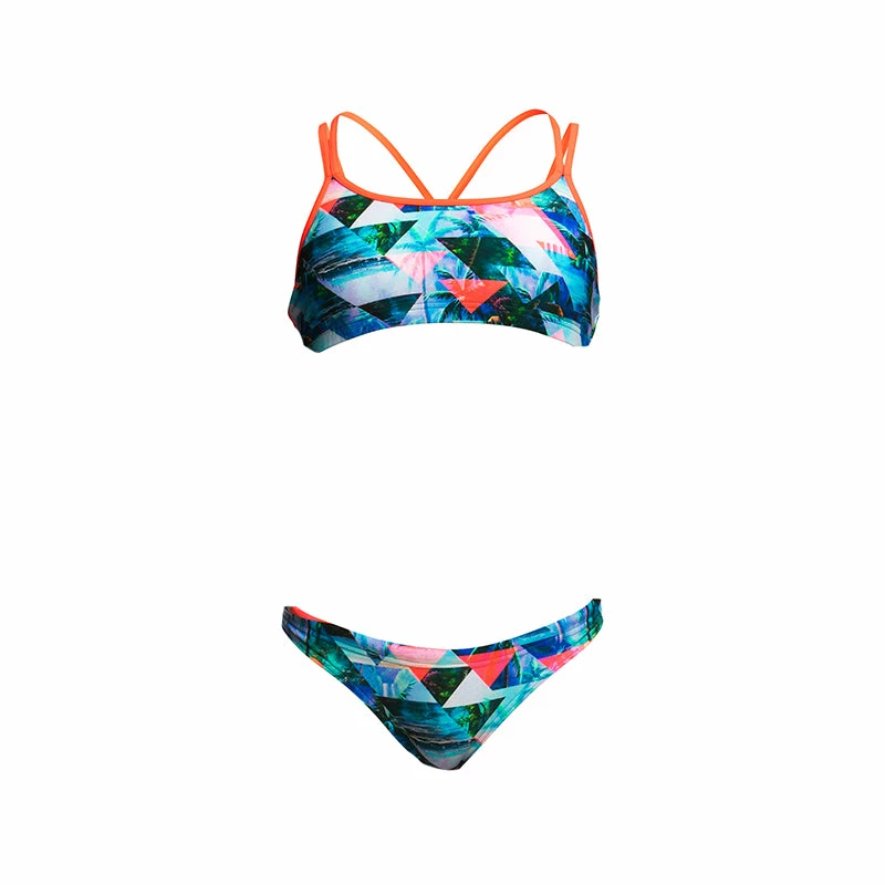 Funkita - Split Scene - Girls Criss Cross Two Piece 4 Funkita - Split Scene - Girls Criss Cross Two Piece - Image 2