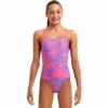 Funkita - Sunset Swirl - Girls Twisted One Piece -UK Swimsuit Sales 2024 funkita sunset swirl girls twisted one piece 1