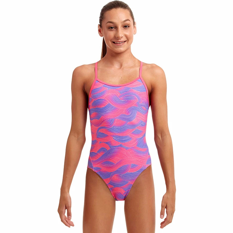 Funkita - Sunset Swirl - Girls Twisted One Piece 3 Funkita - Sunset Swirl - Girls Twisted One Piece
