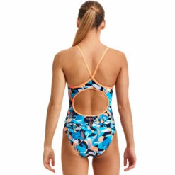 Funkita - Swan Song - Girls Eco Diamond Back One Piece -UK Swimsuit Sales 2024 funkita swan song girls eco diamond back one piece 3