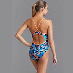 Funkita - Swan Song - Girls Eco Diamond Back One Piece -UK Swimsuit Sales 2024 funkita swan song girls eco diamond back one piece 4