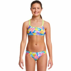 Funkita - Swirl Stopper - Girls Criss Cross Two Piece