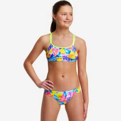 Funkita - Swirl Stopper - Girls Criss Cross Two Piece -UK Swimsuit Sales 2024 funkita swirl stopper girls criss cross two piece 5