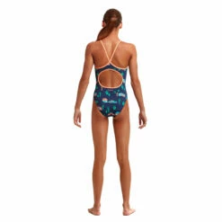 Funkita - Trailer Trash - Girls Eco Diamond Back One Piece -UK Swimsuit Sales 2024 funkita trailer trash girls eco diamond back one piece 3