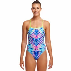 Funkita - Water Ripple - Ladies Tie Me Tight One Piece