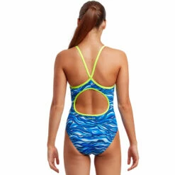 Funkita - Wild Water - Girls Eco Diamond Back One Piece -UK Swimsuit Sales 2024 funkita wild water girls eco diamond back one piece 3