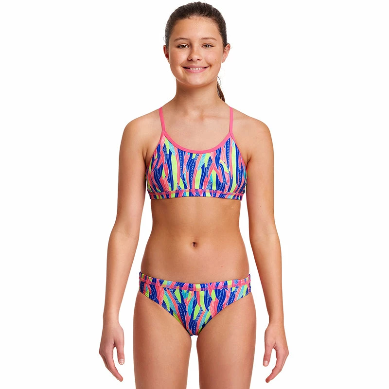 Funkita - Wing Tips - Girls Eco Racerback Two Piece 3 Funkita - Wing Tips - Girls Eco Racerback Two Piece