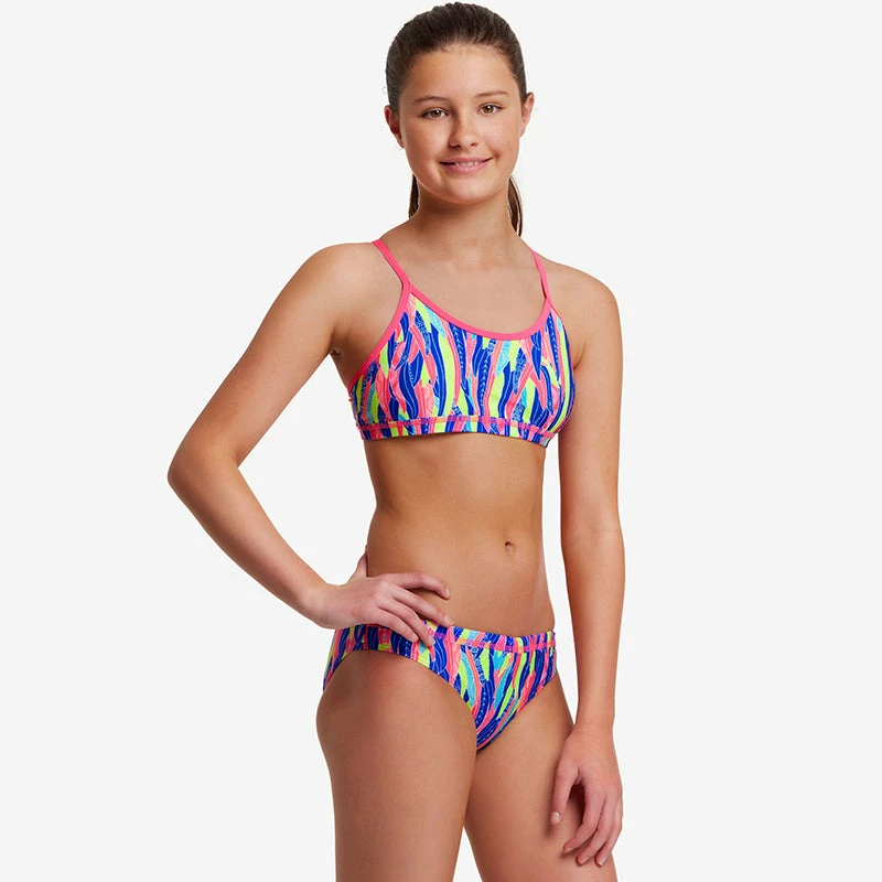 Funkita - Wing Tips - Girls Eco Racerback Two Piece 7 Funkita - Wing Tips - Girls Eco Racerback Two Piece - Image 5