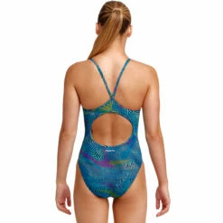 Funkita - Wires Crossed - Girls Diamond Back One Piece -UK Swimsuit Sales 2024 funkita wires crossed girls diamond back one piece 3
