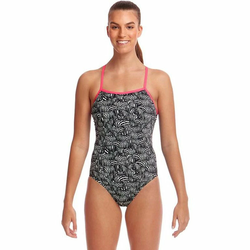 Funkita - Zebra Crossing - Ladies Eco Single Strap One Piece 3 Funkita - Zebra Crossing - Ladies Eco Single Strap One Piece