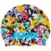Funky - Messed Up - Silicone Swimming Cap -UK Swimsuit Sales 2024 funky messed up silicone swimming cap