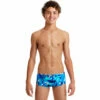 Funky Trunks - Bashed Blue - Boys Sidewinder Trunks -UK Swimsuit Sales 2024 funky trunks bashed blue boys sidewinder trunks 1