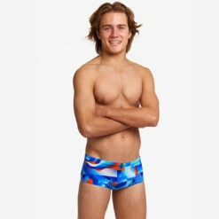 Funky Trunks - Battle Blue - Boys Sidewinder Trunks -UK Swimsuit Sales 2024 funky trunks battle blue boys sidewinder trunks 4