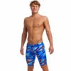 Funky Trunks - Battle Blue - Mens Training Jammers -UK Swimsuit Sales 2024 funky trunks battle blue mens training jammers 1