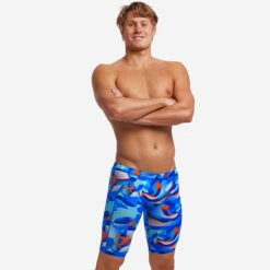 Funky Trunks - Battle Blue - Mens Training Jammers -UK Swimsuit Sales 2024 funky trunks battle blue mens training jammers 4