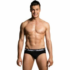 Funky Trunks - Black Attack - Mens Underwear Briefs