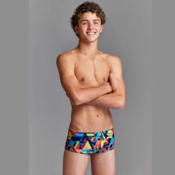 Funky Trunks - Blocked Bars - Boys Sidewinder Trunks -UK Swimsuit Sales 2024 funky trunks blocked bars boys sidewinder trunks 4