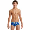 Funky Trunks - Blue Ascent - Boys Sidewinder Trunks -UK Swimsuit Sales 2024 funky trunks blue ascent boys sidewinder trunks 1