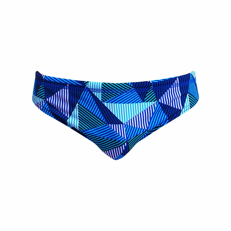 Funky Trunks - Blue Bars - Boys Classic Briefs 3 Funky Trunks - Blue Bars - Boys Classic Briefs - Image 2