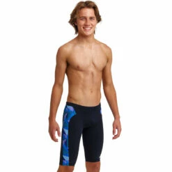 Funky Trunks - Blue Bars - Boys Training Jammers