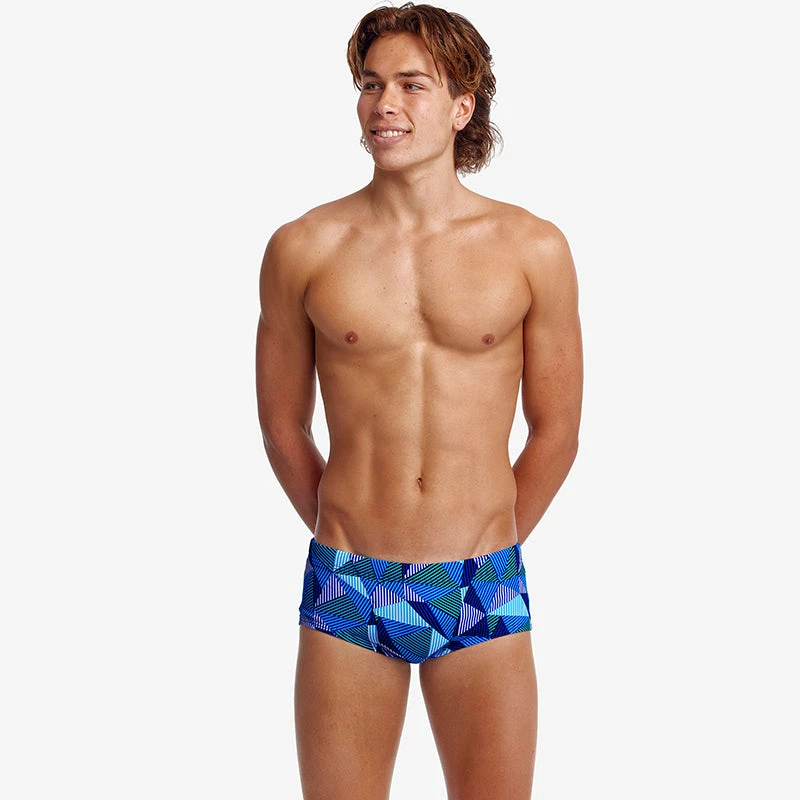 Funky Trunks - Blue Bars - Mens Classic Trunks 6 Funky Trunks - Blue Bars - Mens Classic Trunks - Image 4