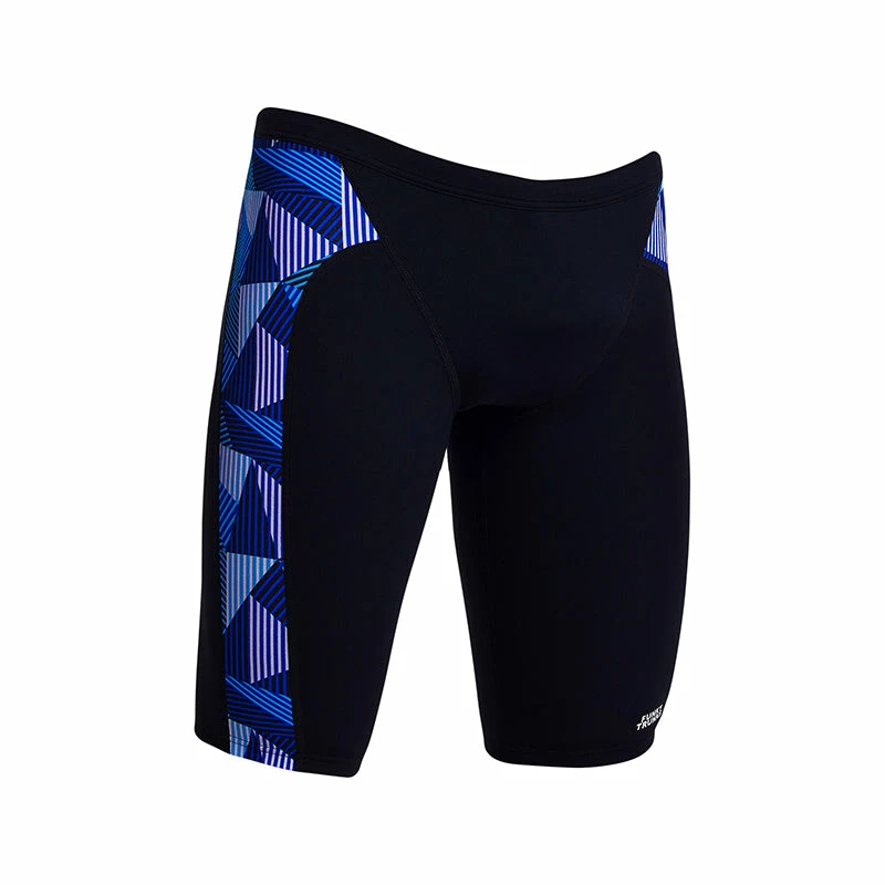 Funky Trunks - Blue Bars - Mens Training Jammers 4 Funky Trunks - Blue Bars - Mens Training Jammers - Image 2