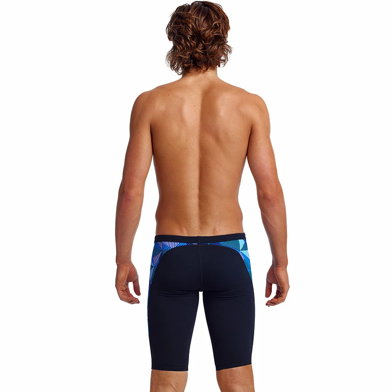 Funky Trunks - Blue Bars - Mens Training Jammers 5 Funky Trunks - Blue Bars - Mens Training Jammers - Image 3