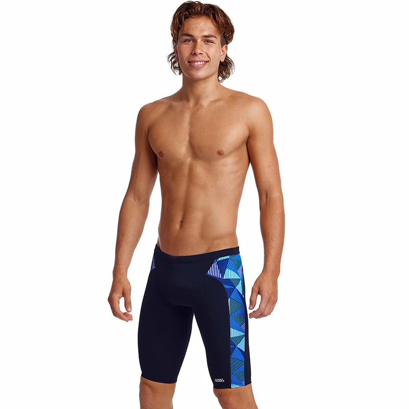 Funky Trunks - Blue Bars - Mens Training Jammers 6 Funky Trunks - Blue Bars - Mens Training Jammers - Image 4
