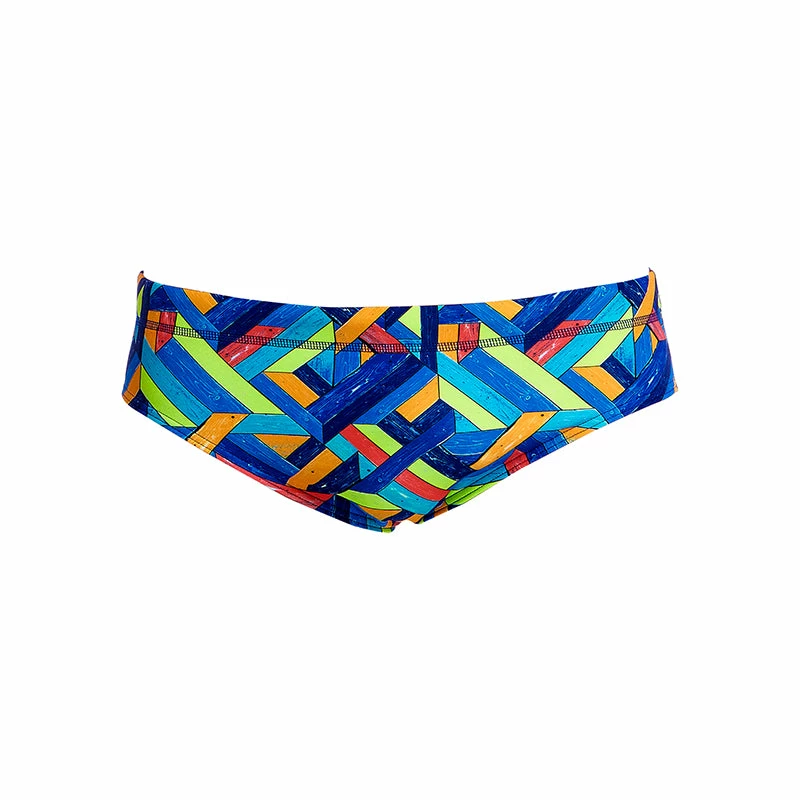 Funky Trunks - Boarded Up - Mens Classic Briefs 4 Funky Trunks - Boarded Up - Mens Classic Briefs - Image 2