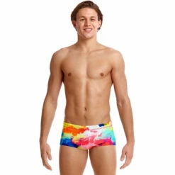 Funky Trunks - Cumulus Mens Plain Front Trunks