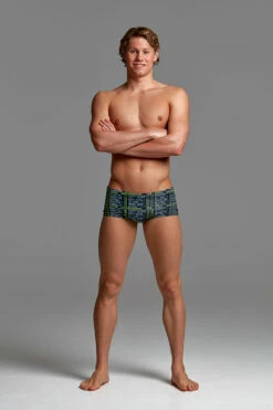 Funky Trunks - Departure Board Mens Plain Front Trunks -UK Swimsuit Sales 2024 funky trunks departure board plain front mens trunks 4