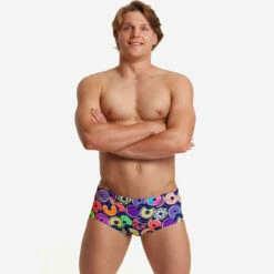 Funky Trunks - Dunking Donuts Mens Classic Trunks -UK Swimsuit Sales 2024 funky trunks dunking donuts mens classic trunks 3