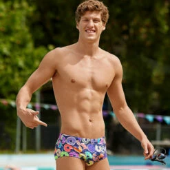 Funky Trunks - Dunking Donuts Mens Classic Trunks -UK Swimsuit Sales 2024 funky trunks dunking donuts mens classic trunks 5