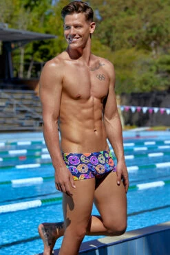 Funky Trunks - Dunking Donuts Mens Classic Trunks -UK Swimsuit Sales 2024 funky trunks dunking donuts mens classic trunks 6